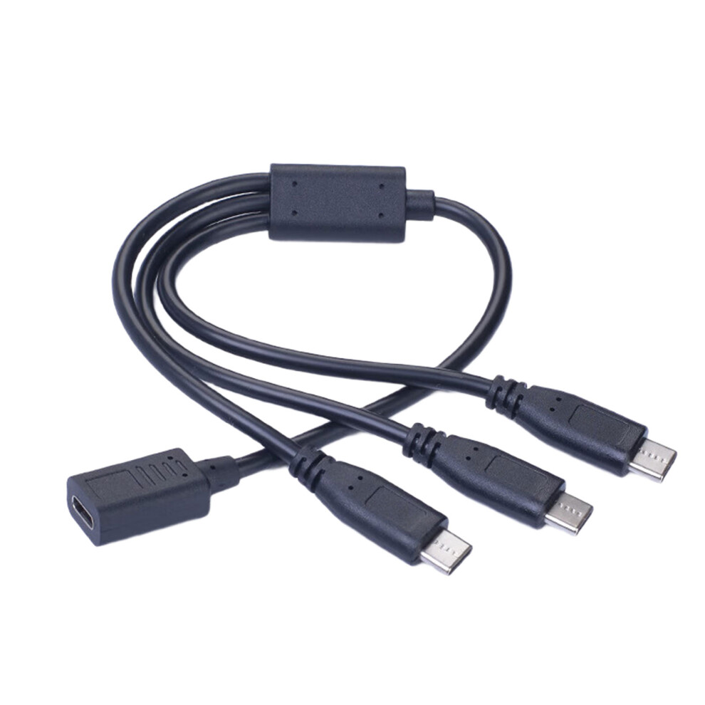 Usb C Female To 3 Port Male Splitter Data Charging Converter For Smartphone 7695001196796