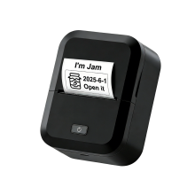Bluetooth-compatible Thermals Barcod Label Printer Wireless Portable Long Battery Black