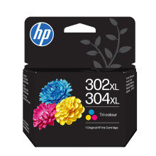 HP 302XL/304XL High Yield Tri-color Original Ink Cartridge (B7RT8AE)- Works DeskJet 1110, 2130, 3630, 2600 & 3700 series, OfficeJet 3830, 4650 series