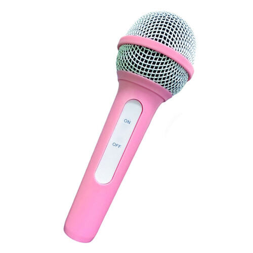 Fake Microphone Model Fake Practice Fun Stage Microphone Model Speaking Practice Pink