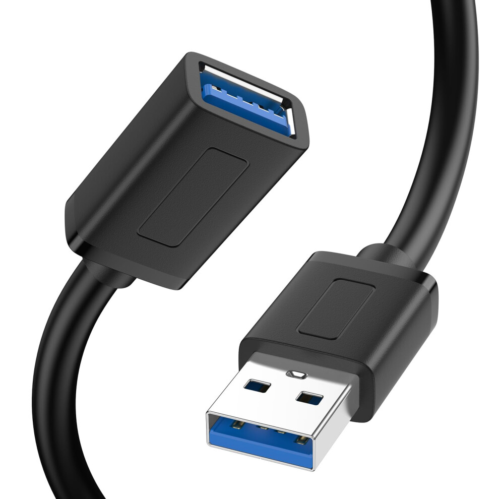 Vancle Usb 3.0 Extension Cable 1.5M, Usba Male To A Female Cable Usb Extension Lead High Speed Data Transfer Compatible For Printer, Scanner, Camera, 5009583836735