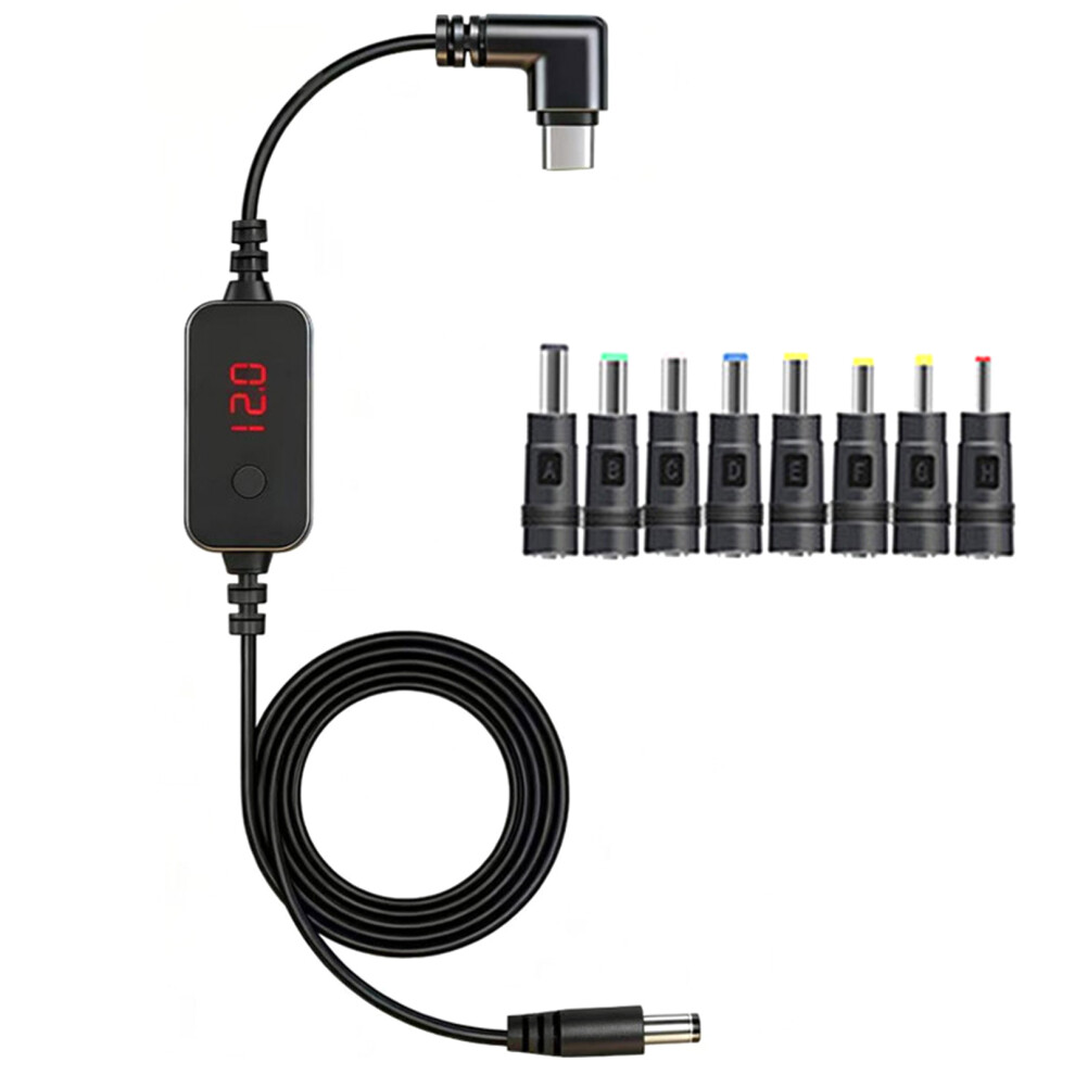 Adjustable Voltages Power Cord Type C To Dc5.5 Safe Charging For Business B 7695001209427