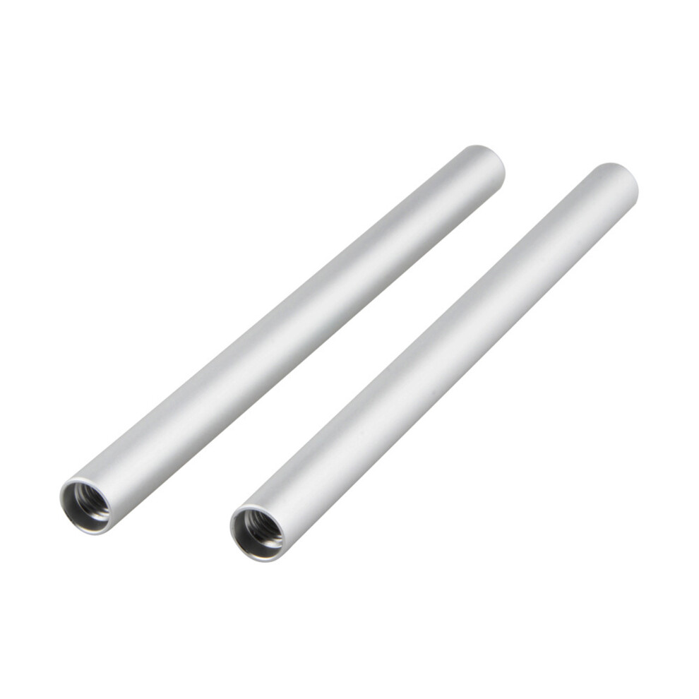 2Pcs 15Mm Aluminum Photography Rods 20Cm Long For Equipment Attachment Support Silver 7695001172479
