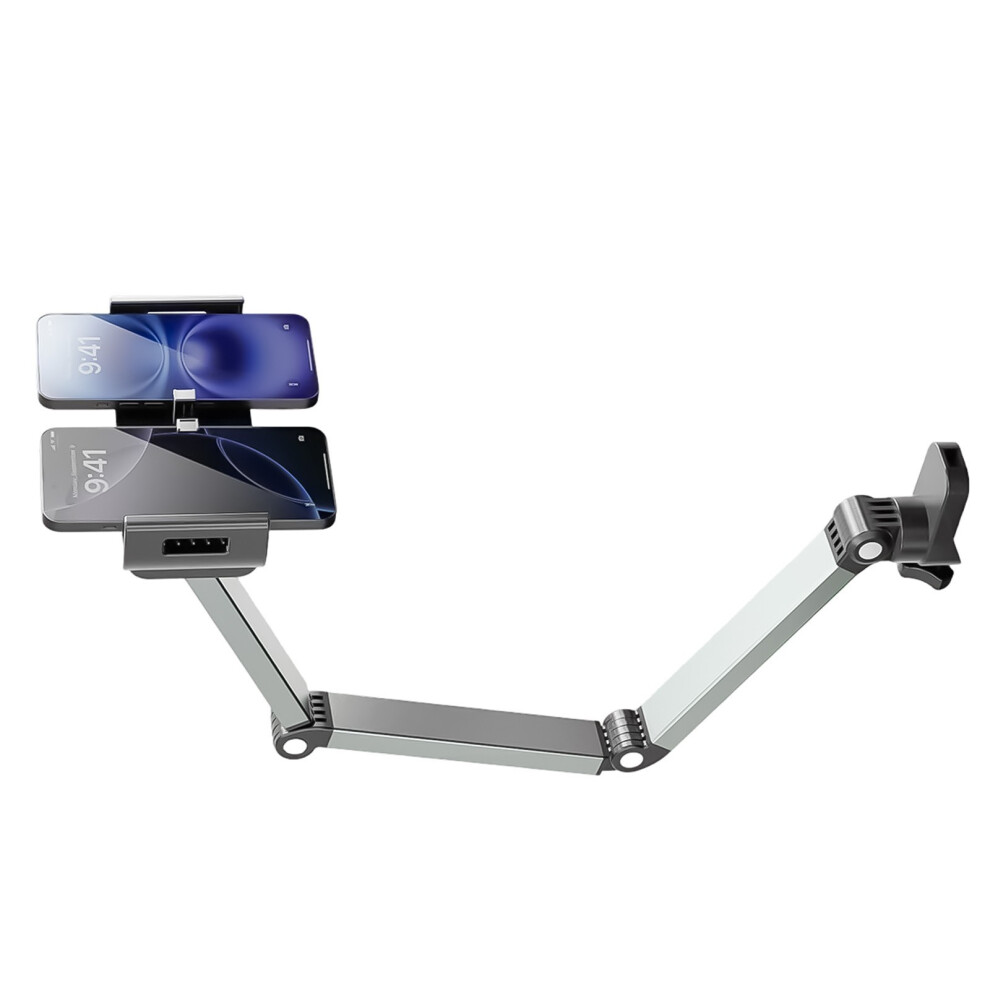 Aluminum Alloy Tablets Phone Holder 360 Degree Swivels And Height Mobile Phone Model Gray 7695001198714