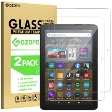 GOZOPO [2-Pack Screen Protector for Fire HD 8 / Fire HD 8 Kids Pro/Fire 8 Kids tablet (2024/2022/ 2020 release)