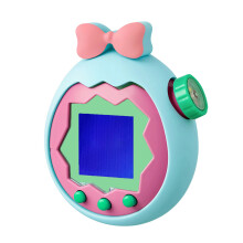 Lightweight Flexible Cover For Digital Pet Toy With Easy Access To Charging Light blue