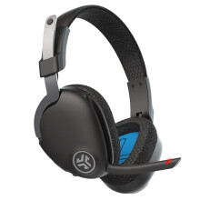 JLab JBuds Work Wireless Headsets with Microphone - 60+ H Computer Bluetooth Headset for PC, Teams, Office, Multipoint Connect, Over Ear Wired or Wir
