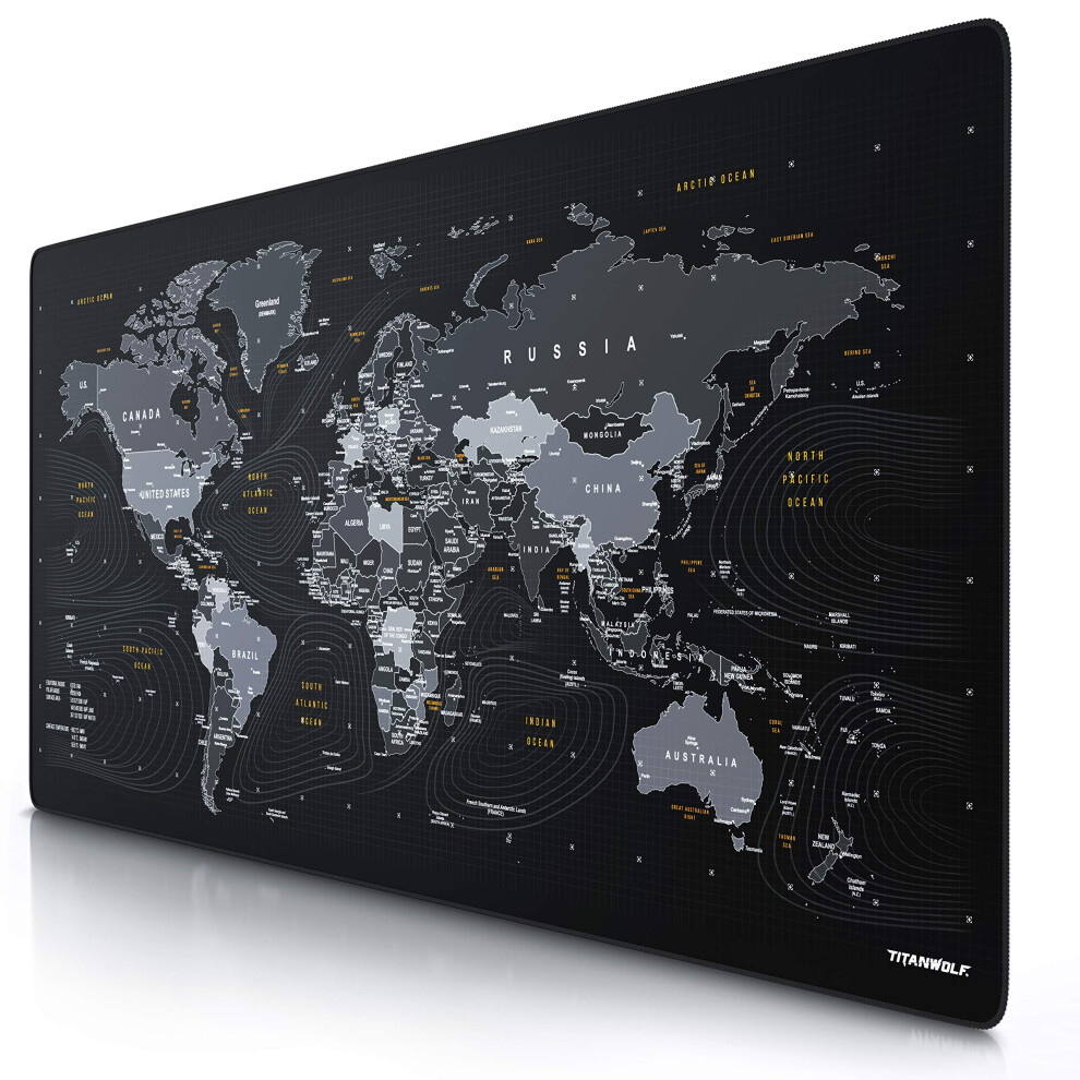 Titanwolf - Extra Large Gaming Mouse Mat 1200X600mm Oversize - Xxl Mouse Pad - Desk Pad Xxxl Extended Â Mice Mat Pad For Precision And Speed - Non-S 5000779438412
