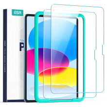ESR 2 Pack Screen Protector for iPad A16 11th/10th Generation (11/10.9 Inch, 2025/2022), 9H Tempered Glass Film Guard with Alignment Frame, Anti-Scra