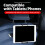 Rotating Holder Back Seat Smartphone Wireless Charging Stand with Light 1 7