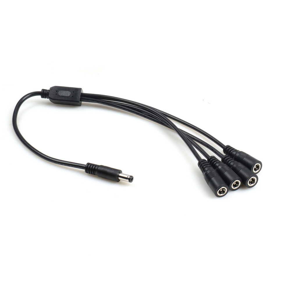 Dc5521 Male To 2 3 4 Female Power Cable 40Cm 5.5X2.1mm 2A For Security Camera 1 For 4 7695001157032