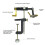 Bobbin Holder Threader Lure Making Tool 360 Rotating Precisely Fly Clamp table model 10