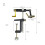 Bobbin Holder Threader Lure Making Tool 360 Rotating Precisely Fly Clamp table model 11