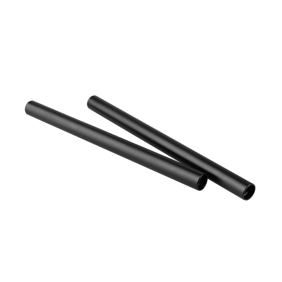 2Pcs 15Mm Aluminum Camera Guide Rods 20Cm Long For Stable Photography Equipment Black 7695001172493