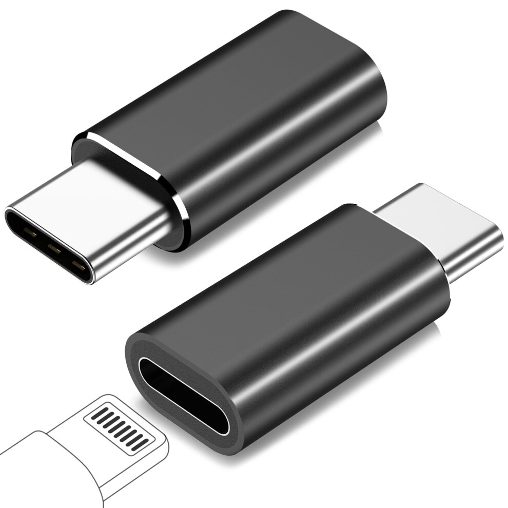 Fqsh For Lightning Female To Usb C Male Adapter For Iphone 16 15 Pro Max Plus,For Ipad Air,For Samsung,Support 27W Pd Fast Charging&Data Transfer,Typ 5009822660350
