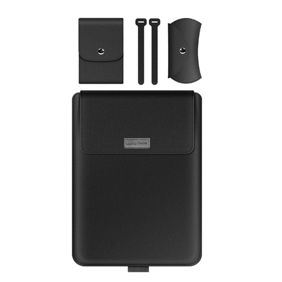 Protective Laptop Sleeve For 13 14 15 16Inch With Magnetic Closure 15 To 16 Inches Black 7695001223959