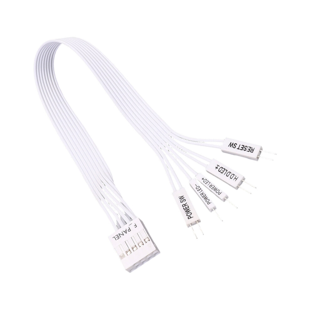 F Panel To 2Pin Extension Cable For Motherboard Power Reset Case Upgraded 20Cm White 7695001209465