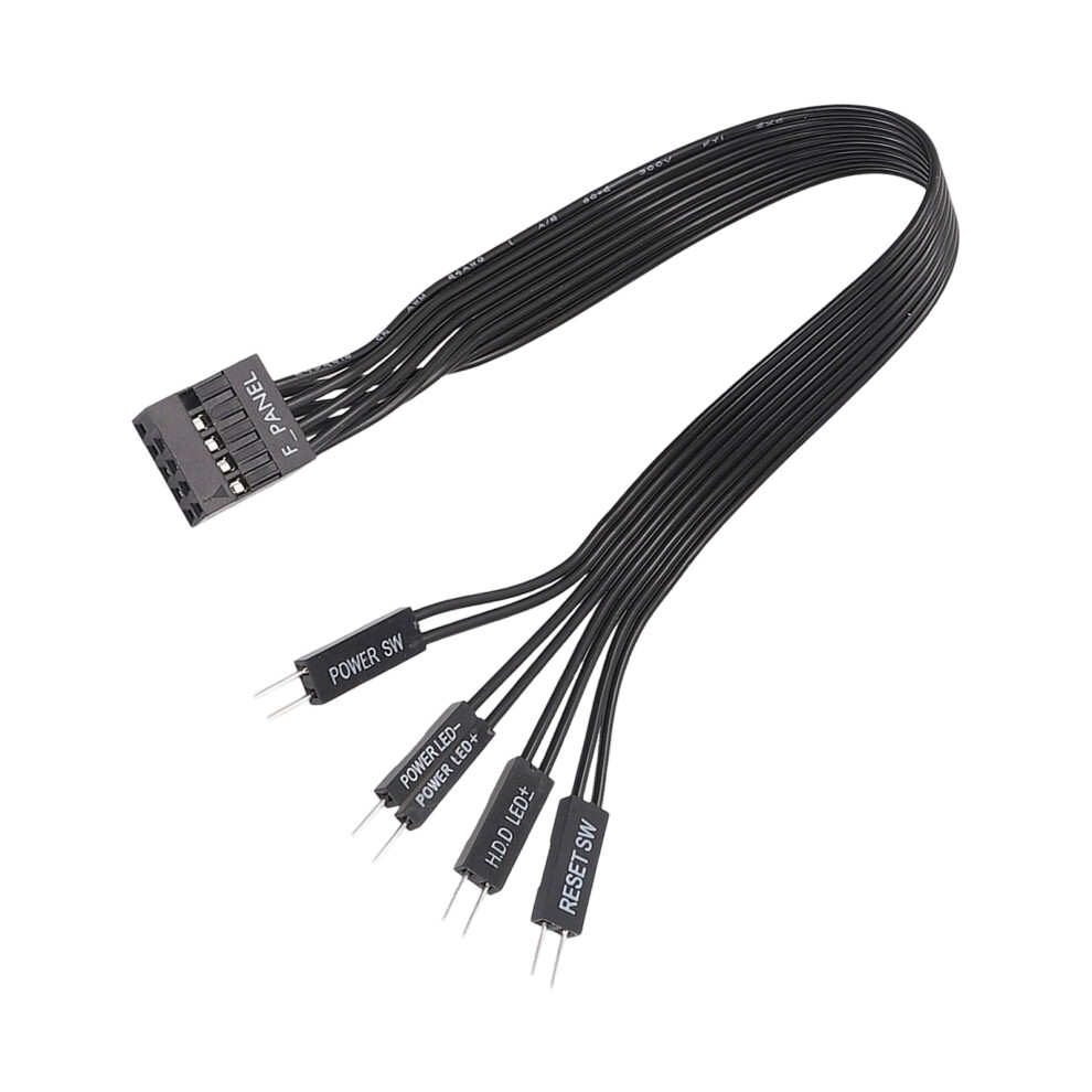 Extension Cable F-Panel Female To 2Pin Male Switcher Splitter Cable Adapter 20Cm Black 7695001209274