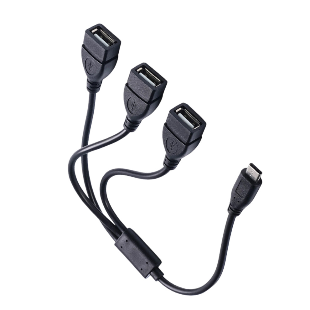 Type C To 3 Usb2.0 Hubs Chargers Data Connectors Various Electronics Equipment Males Plug 7695001220163