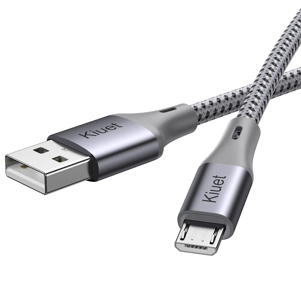 Micro Usb Cable 2M, Android Charging Cable, Micro Charging Cable Braided Compatible With Ps4 Controller, Samsung Galaxy J7, S7, S6, Kindle Fire, Fire 5000335032016