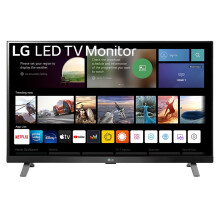 LG Electronics TV Monitor 27TQ625S, 27 Inch, Full HD 1080p IPS Panel, Wifi & Bluetooth Connectivity, Virtually Borderless, webOS Smart TV Apps with R
