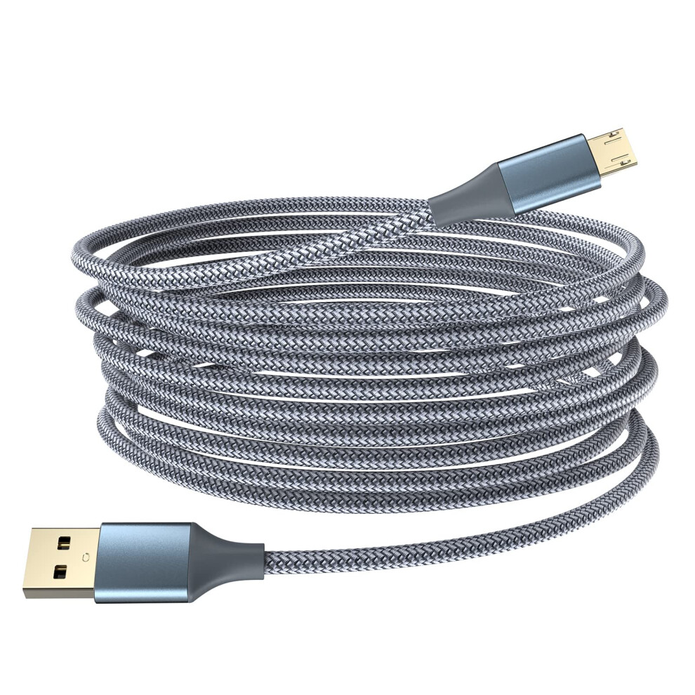 Extra Long Micro Usb Cable 5M,Ps4 Controller Charger Cable Usb A To Micro Cable Premium Braided Charger Cord,For Samsung S7/ S6/ S5,Ps4,Kindle Fire,F 5002952614101