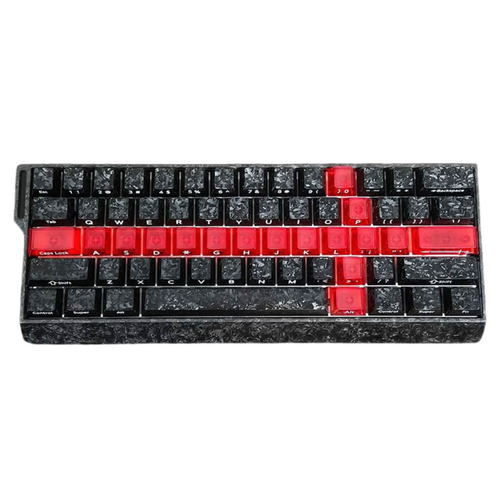 19 Transparency Keycaps Effect For Mechanical Keyboards Customizable Light/Red 7695001194075
