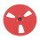 Empty Reel for Open Reel Recorder 7Inch 1/4 ABS 3 Hole Durability Construction Red 1