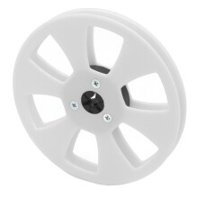 Strong Wearproof ABS Material Tape Reel 5 Inch 6 Hole Portable Sound Reel Tool White