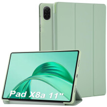 Bighan Case Compatible with Honor Pad X8a 11", Slim Smart Folio Trifold Stand with Auto/Sleep Tablet Case Light Green