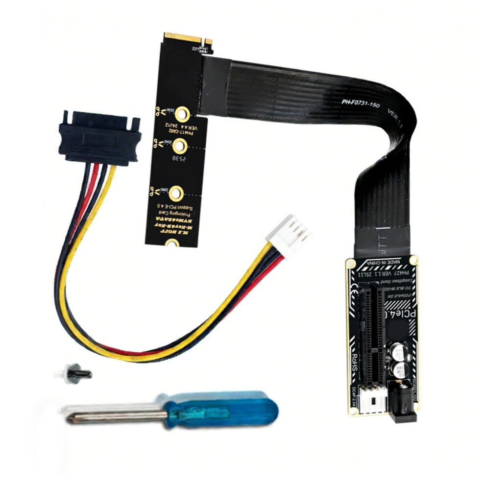 Flexible Adjustable Pcie4.0 To M.2 M Key Nvme Cable Video Card For 2230 2242 Ph427b 7695001187633
