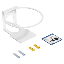 Space Saving Wall Mount Bracket For Speaker Stand Easy To Install Includes Screw White