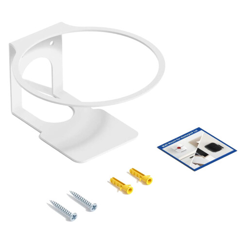 Space Saving Wall Mount Bracket For Speaker Stand Easy To Install Includes Screw White