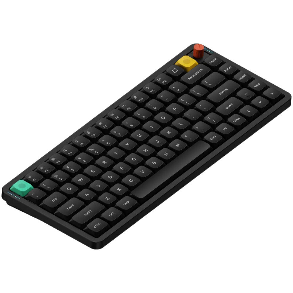 Nuphy Air75 V3 Hot Swappable Wireless Mechanical Keyboard, 84 Keys 75% Custom Low Profile Keyboard With Knob, Rgb Backlit,Support Bluetooth/2.4Ghz/Us 5007251257233