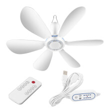 ABS Hanging Fan with Remote For Travel Office Dormitory Powered By USB fan with remote