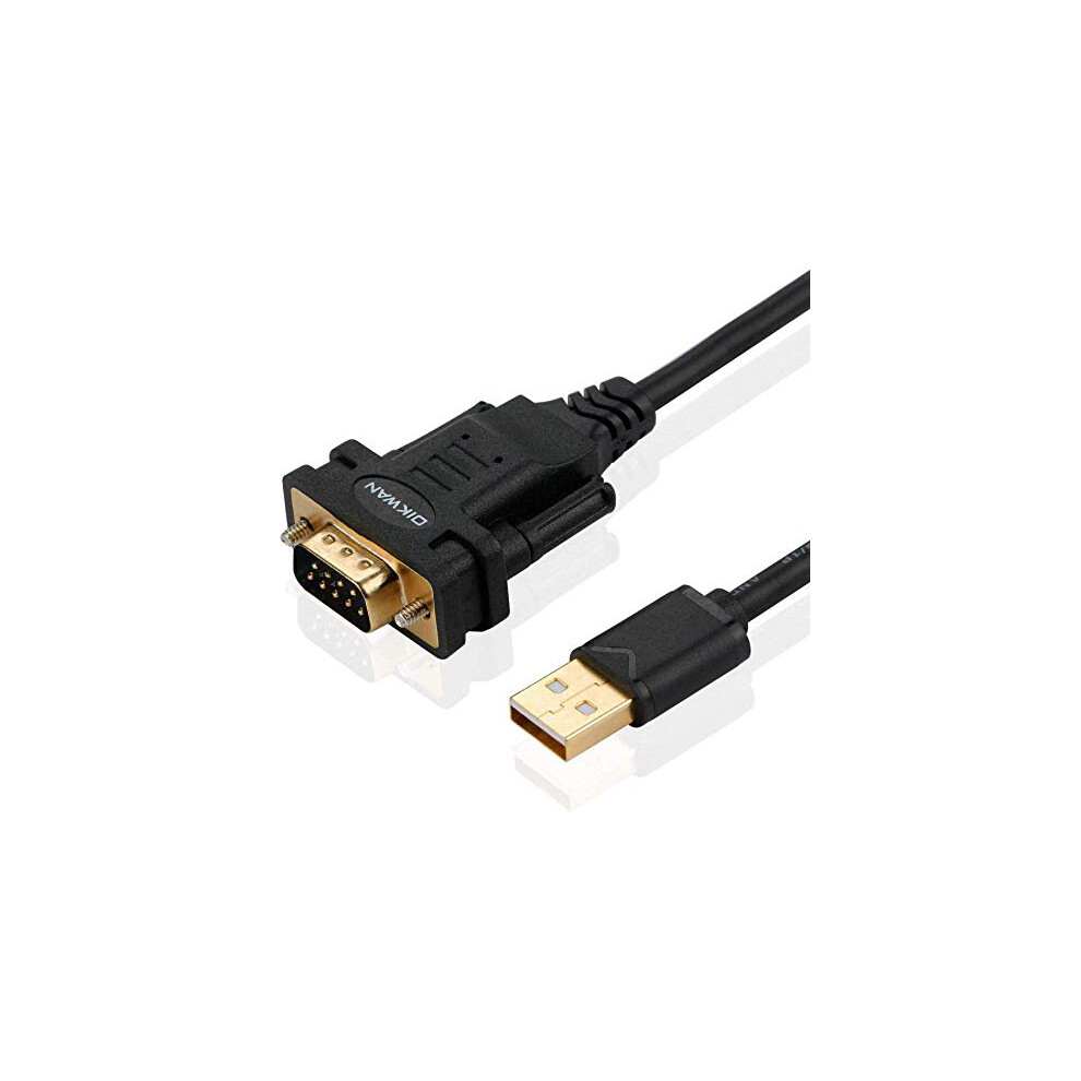 Oikwan Usb To Rs232, Usb Serial Adapter With Ftdi Chipset,Usb 2.0 To Male Db9 Serial Cable For Windows 11,10, 8, 7, Vista, Xp, 2000, Linux And Mac Os 5004766926272