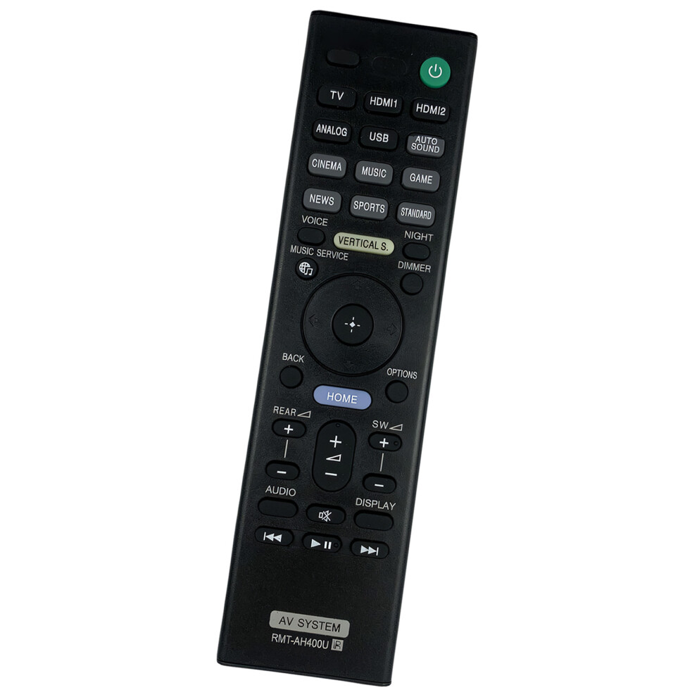Replacement Remote Control For Rmt Ah400u Soundbar Home Theaters Ergonomic Grip 7695001169622