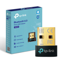 TP-Link UB600 Bluetooth 6.0 USB Adapter for PC, Nano Bluetooth Dongle, Plug & Play, Windows 11/10/8.1/7, Broader Coverage, BLE, Controller, Headset,