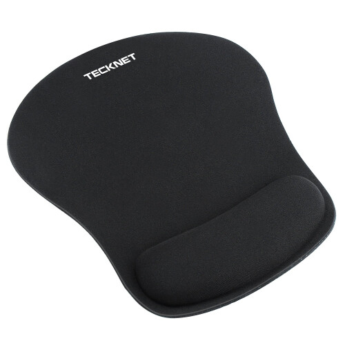 TeckNet TECKNET Mouse Mat Wrist Support, Mouse Pad with Memory Foam, Black