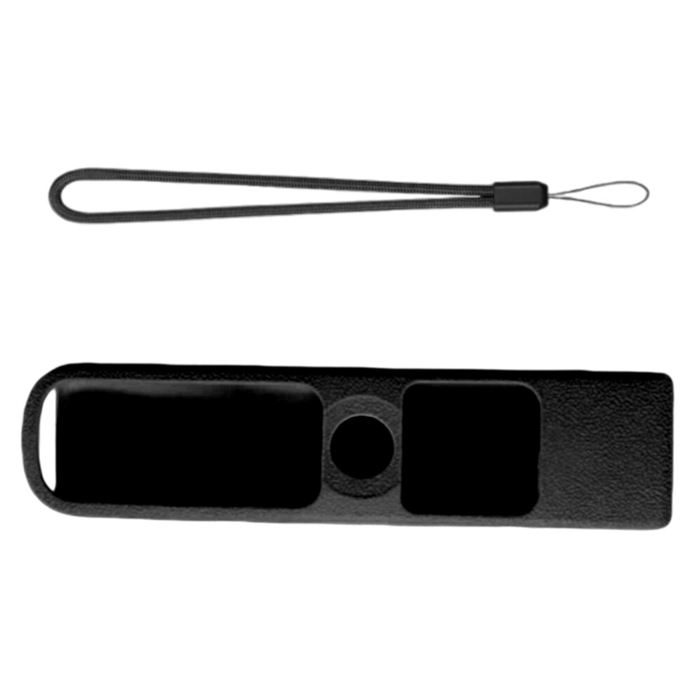 Remote Control Scratchproof Case Skin Soft Protective Cover With Lanyard Black 7695001236720