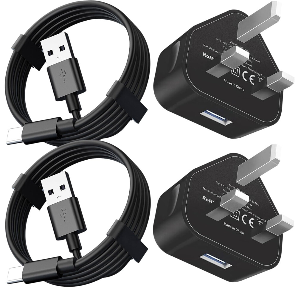 2 Pack Type C Kindle Fire Tablet Charger For Amazon Fire 7, Fire Hd 10, Hd 8 (2019,2020,2021,2022 Release, 9Th, 10Th, 11Th, 12Th Generation) Kids Pro 5005850362136