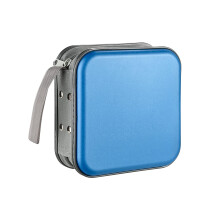 LIOVODE CD Wallet, 48 Capacity Portable CD/Blu-ray/Disc Media Holder Storage Organizer Binder for Car Office Home (Sky Blue)