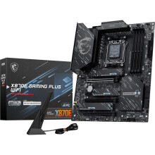 MSI X870E Gaming Plus WiFi ATX Motherboard - Supports AMD Ryzen 9000/8000/7000 Processors, AM5-60A SPS VRM, DDR5 Memory Boost 8200+ MT/s (OC), PCIe 5