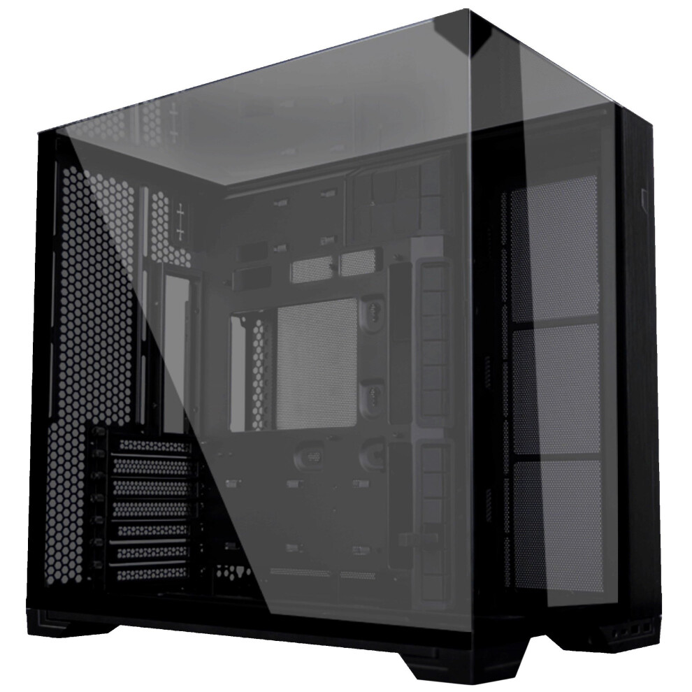 Lian Li O11 Vision Compact Atx Mid-Tower Gaming Pc Case - Aluminium & Tempered Glass Pc Case Black 5002074819101
