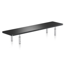 suptek Wooden Monitor Stand Riser for Computer, Laptop, Printer, Notebook and Flat Screens, 800x230mm Vented Platform, Max 30kg, 3 Adjustable Heights