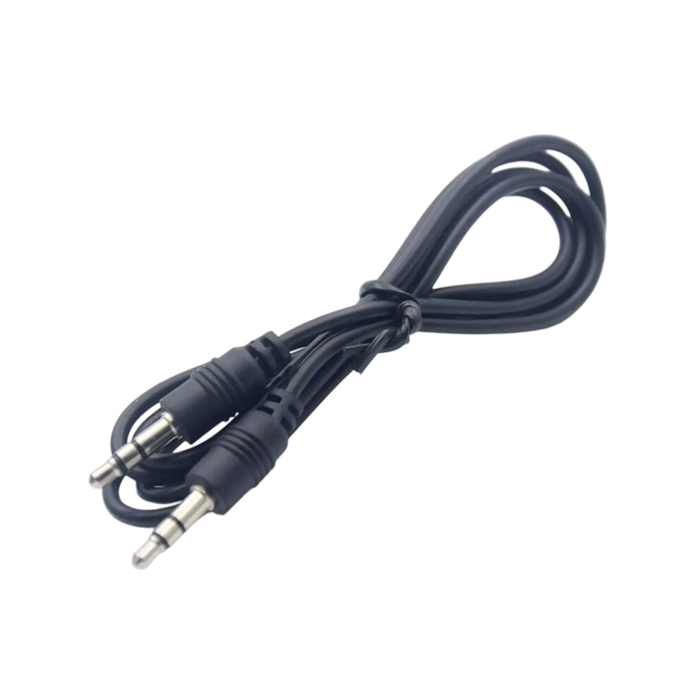 3.5Mm Auxs Cord Antiinterference Design Flexible Construction 1/8 Audios Cord 1M Black 7695001252225