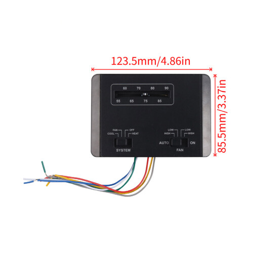 Simple CONDITIONING Regulator 12V Color Ciphered Wiring Permanent ABS Substance Black 2