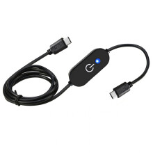 USB C Touch Dimmer Switches for LED Light Strips with Smooth Dimming Memory Black