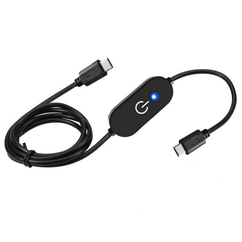 USB C Touch Dimmer Switches for LED Light Strips with Smooth Dimming Memory Black