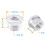10 Pezzi Adattatore per Vite Microfono 3/8 Pollice A 5/8 Pollice Maschio Vite Filettatura Microfono Supporto Microfono Accessori per Supporto 6